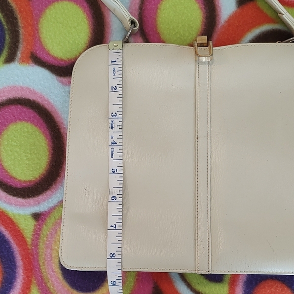 VINTAGE DOFAN Cream Leather Tote Circa 1940-1950's Gorgeous EUC - Picture 14 of 16